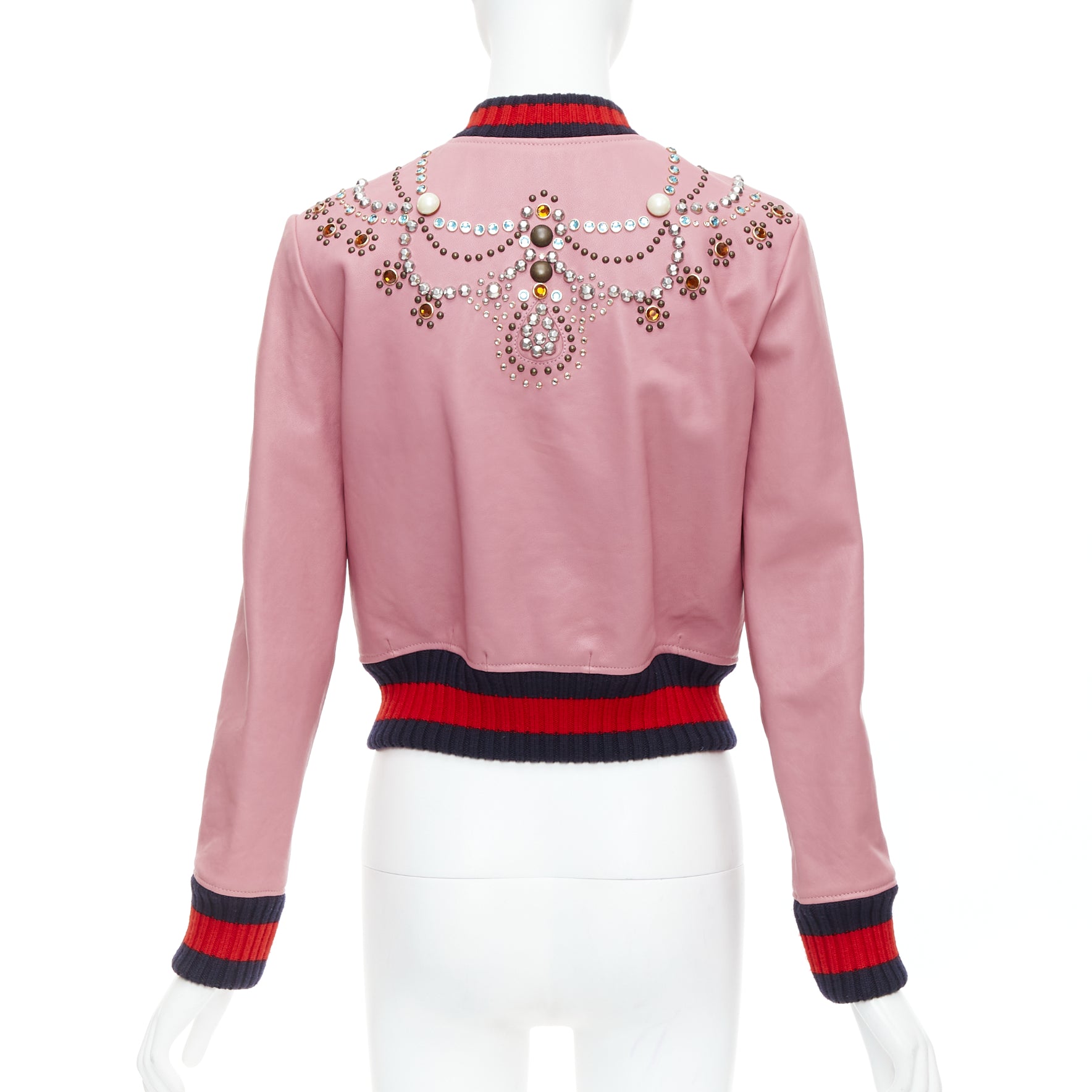 Gucci Pearl Trim Bomber - Detail 1