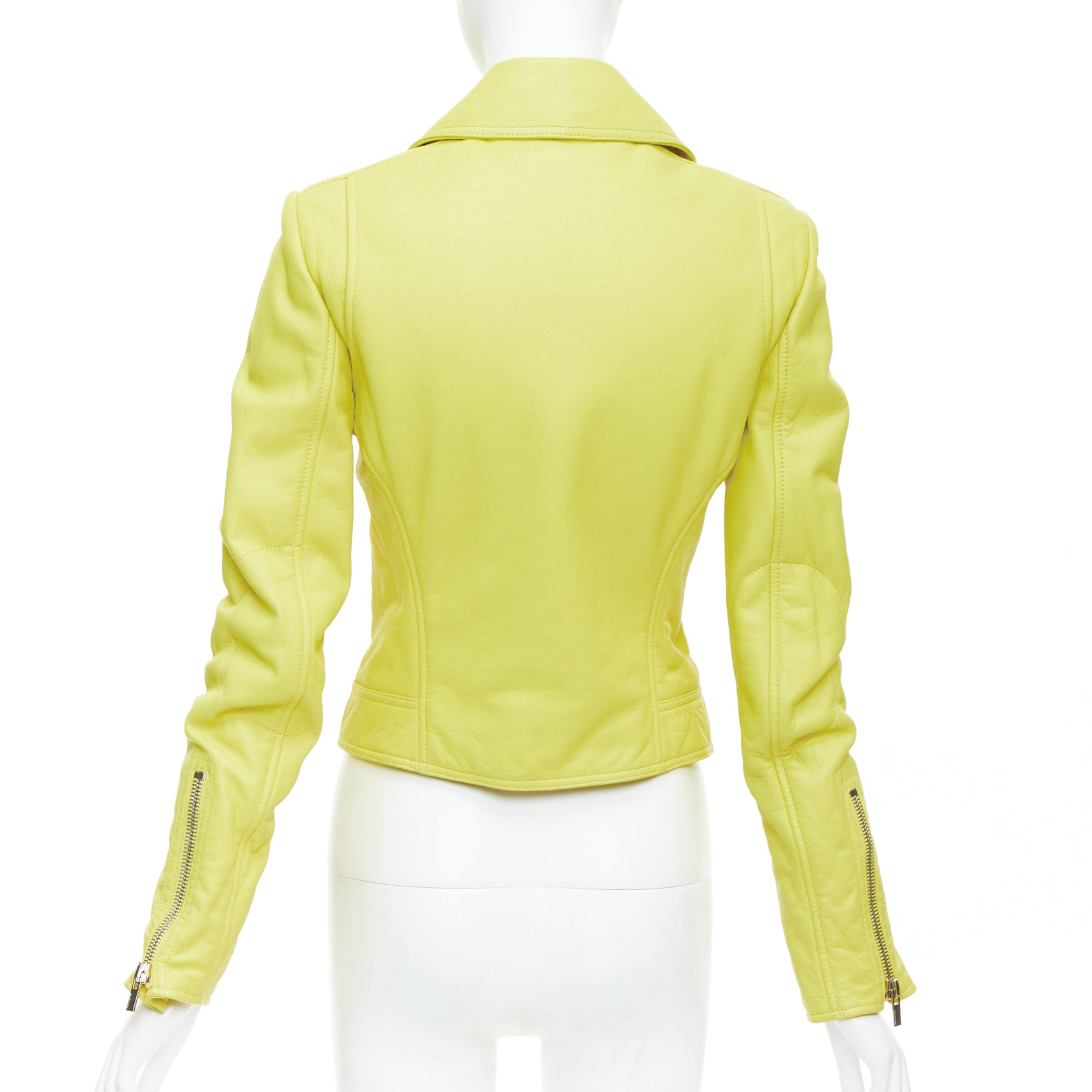 Balenciaga Yellow Crop Biker - Detail 1