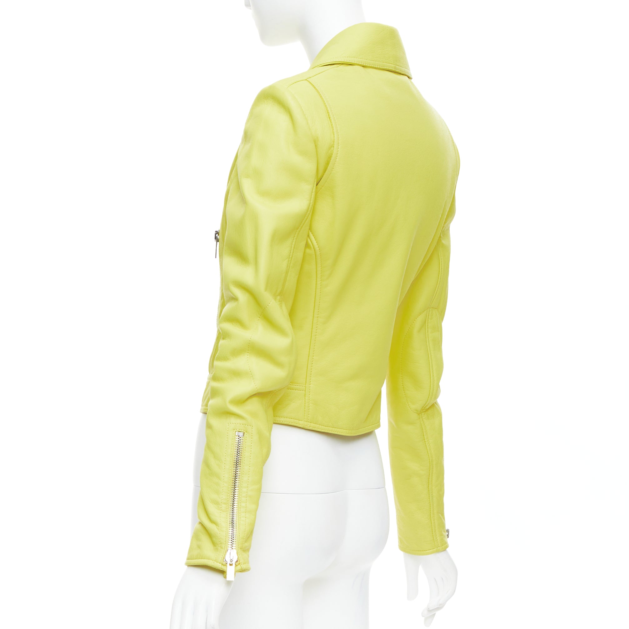 Balenciaga Yellow Crop Biker - Detail 2