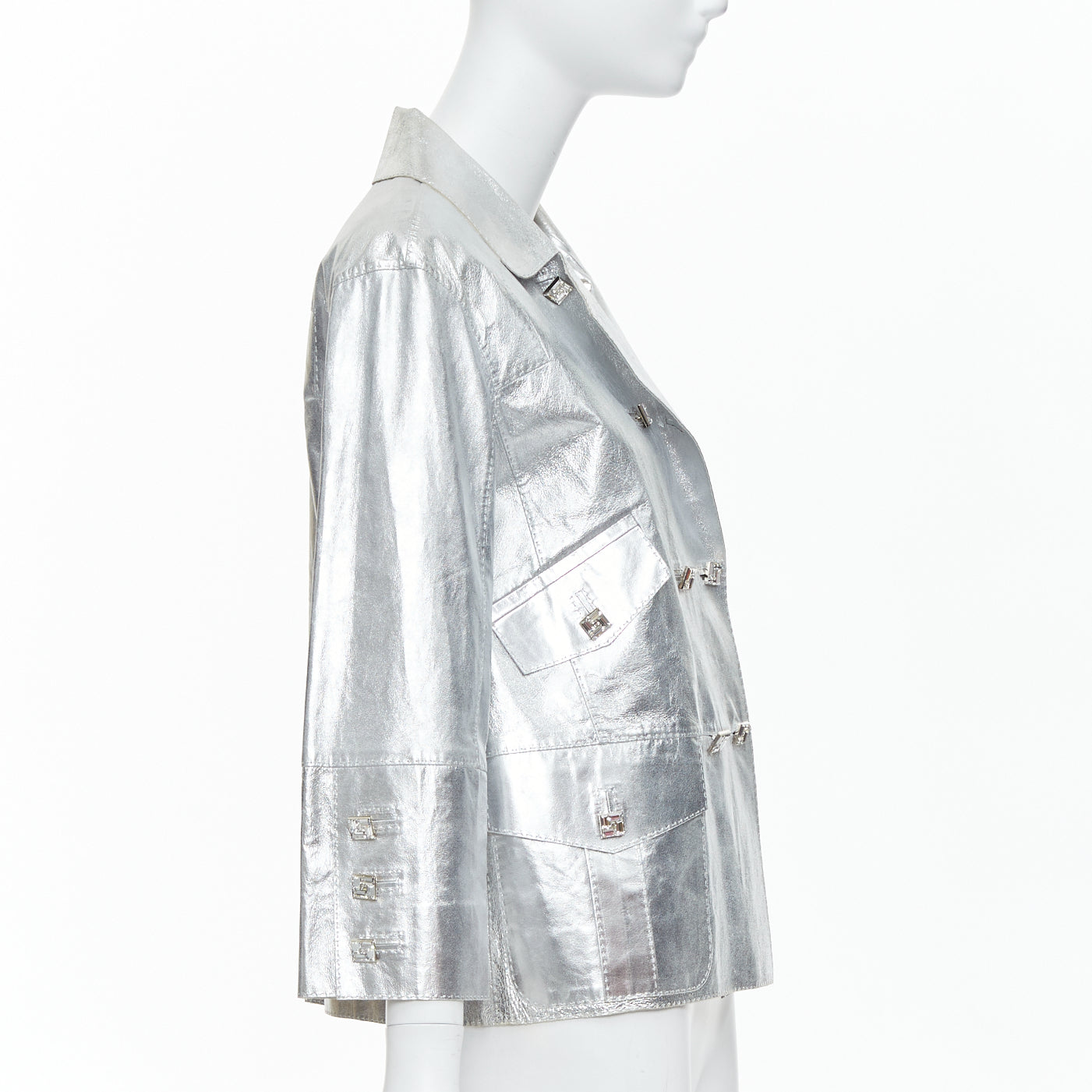 Louis Vuitton Crystal Button Jacket - Side view