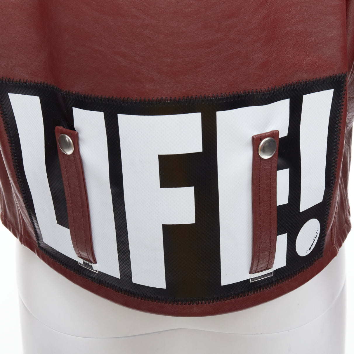 Golden Goose Burgundy Biker Jacket - Detail 2