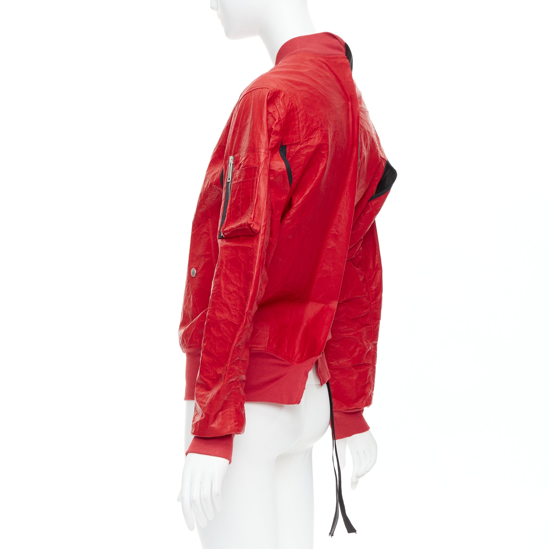 Unravel Project Orange Bomber Jacket - Detail 2