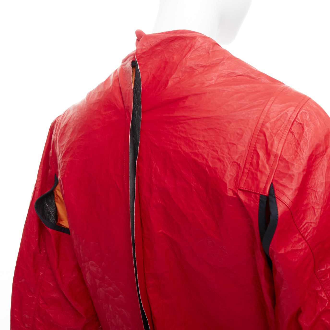 Unravel Project Orange Bomber Jacket - Image 10