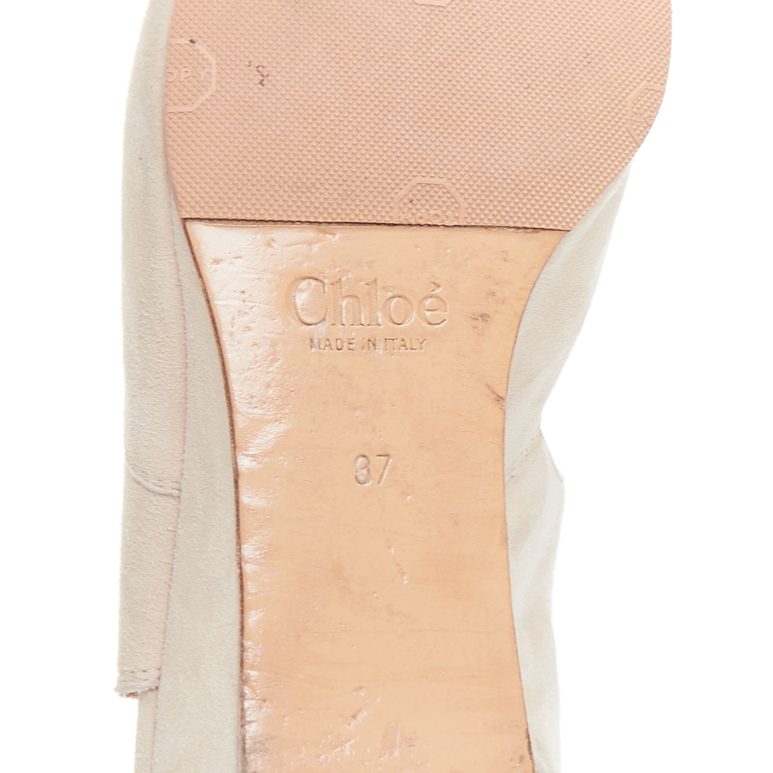 Chloe Suede Gladiator Wedges - Image 13