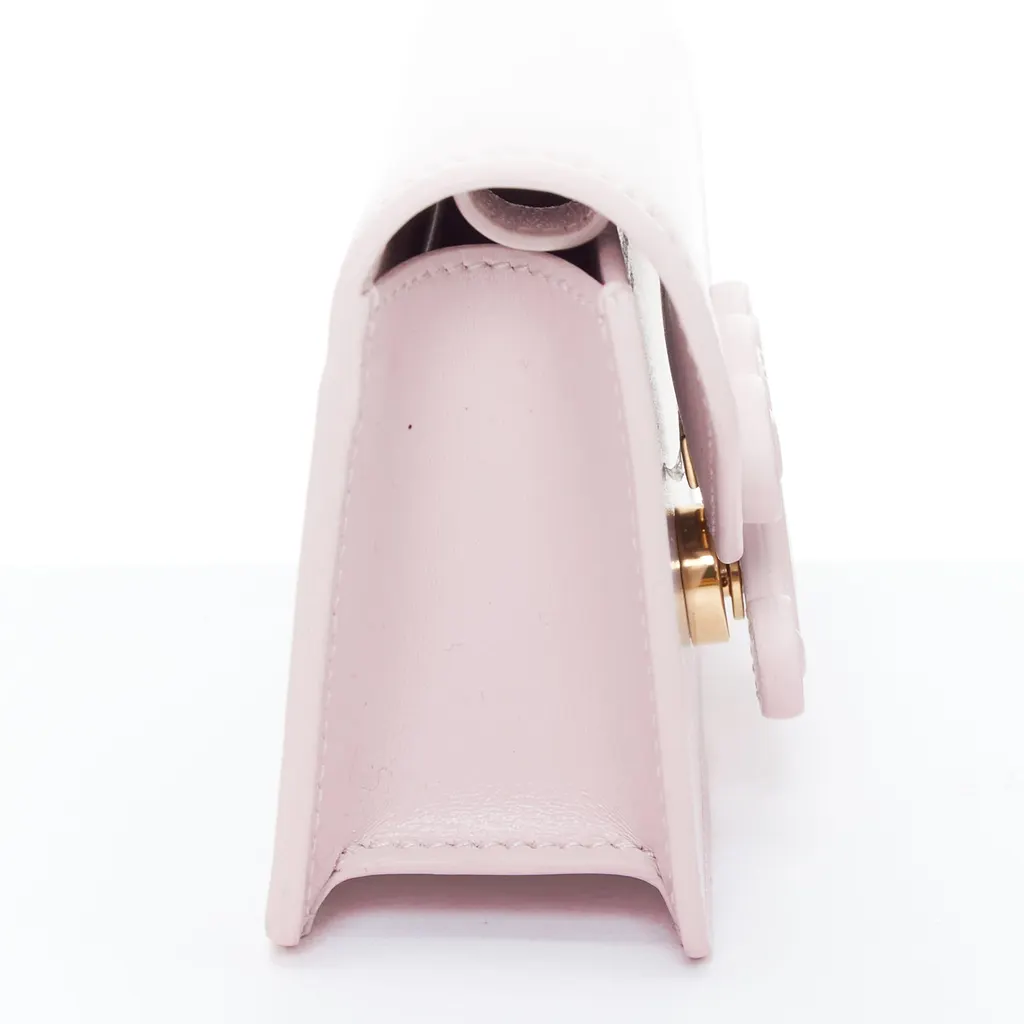 Celine Triomphe Purple Leather Never worn, with tag - Model View