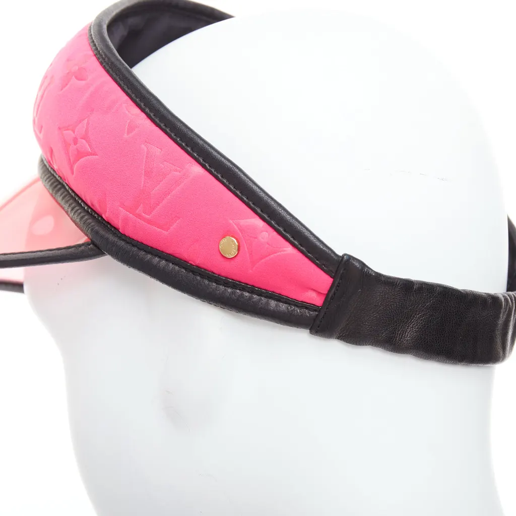 Louis Vuitton Pink Monogram Visor Pink Leather Fair - Back View