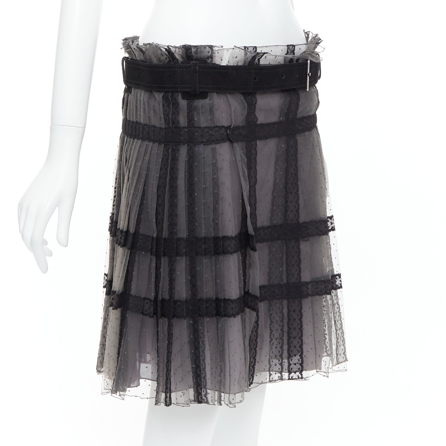Dior Lace Belt Wrap Skirt - Image 6