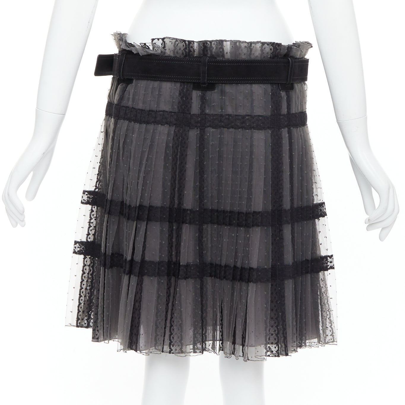 Dior Lace Belt Wrap Skirt - Side view