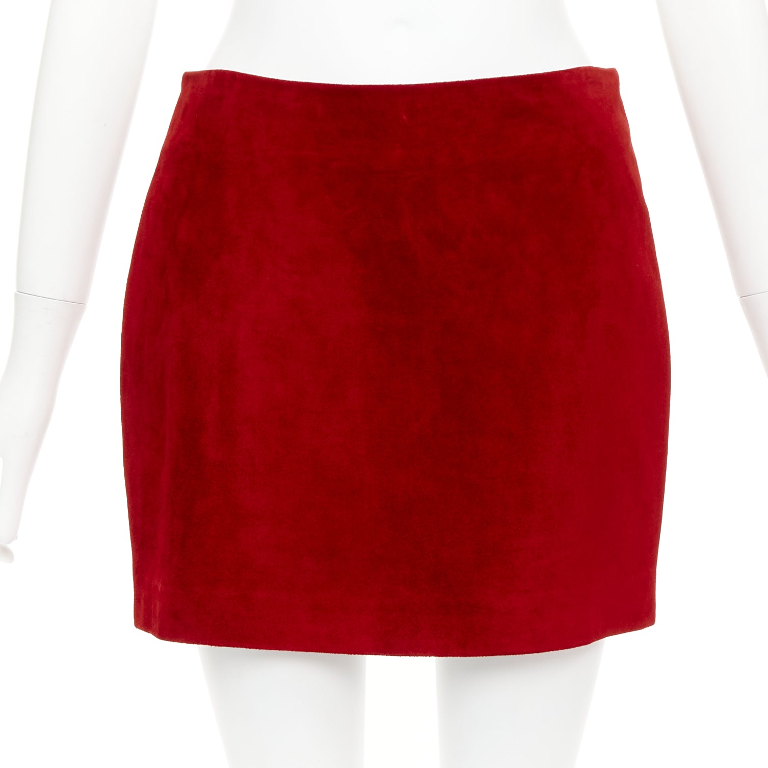 Saint Laurent Dart Suede Skirt