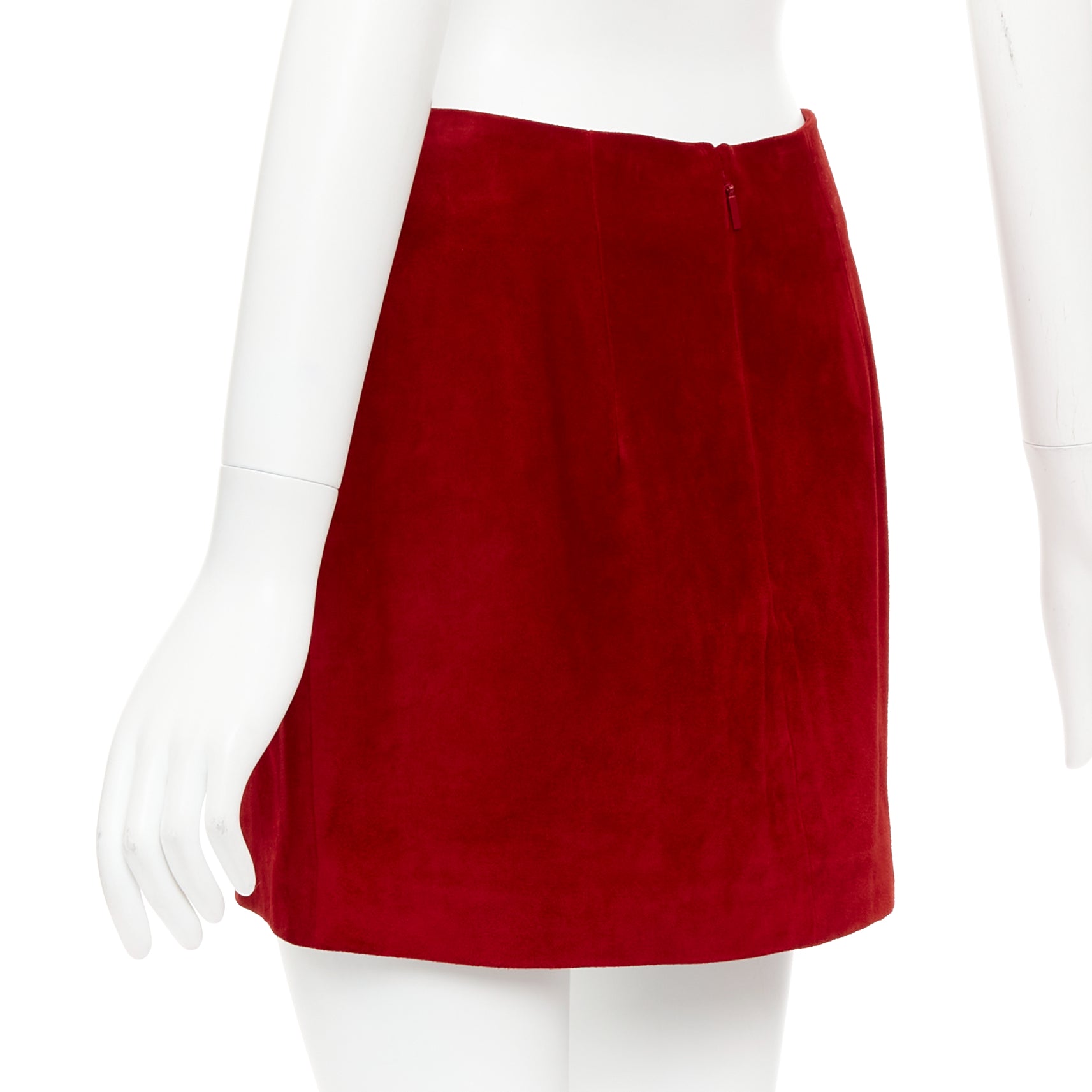Saint Laurent Dart Suede Skirt - Detail 1