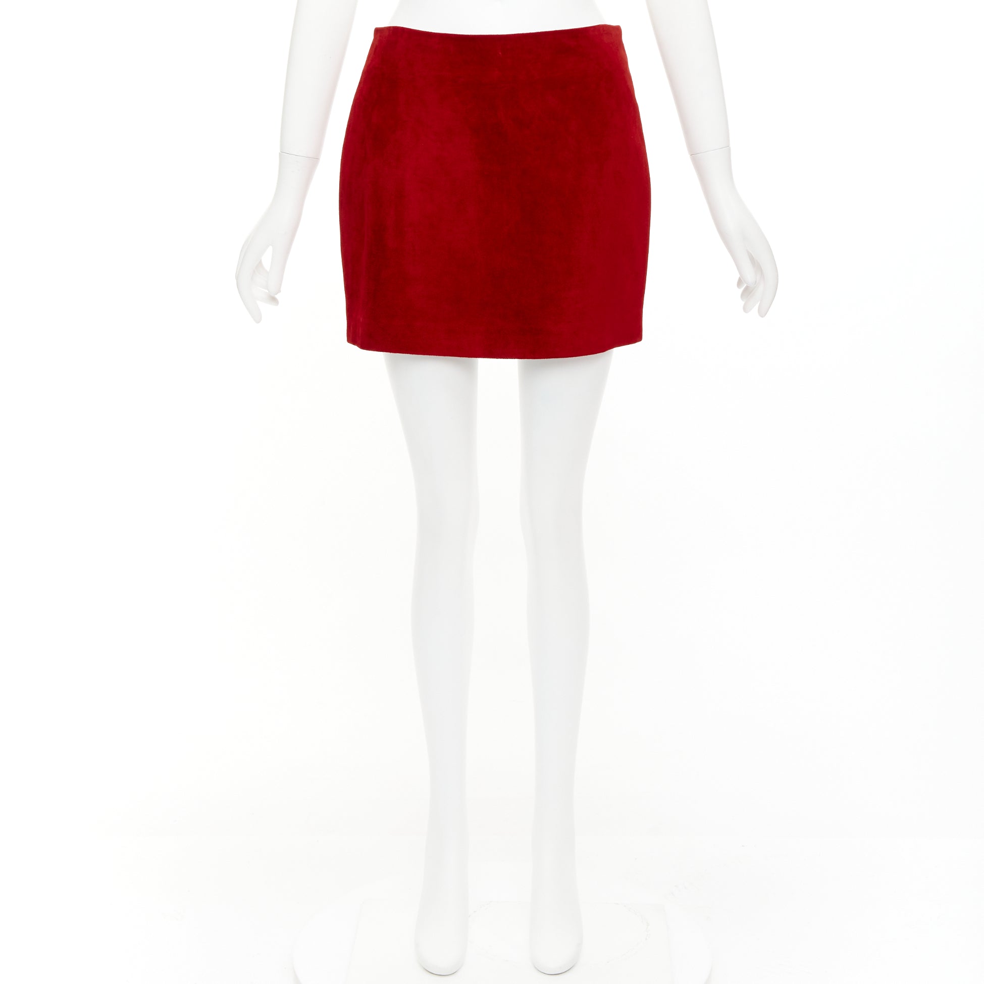 Saint Laurent Dart Suede Skirt - Image 11