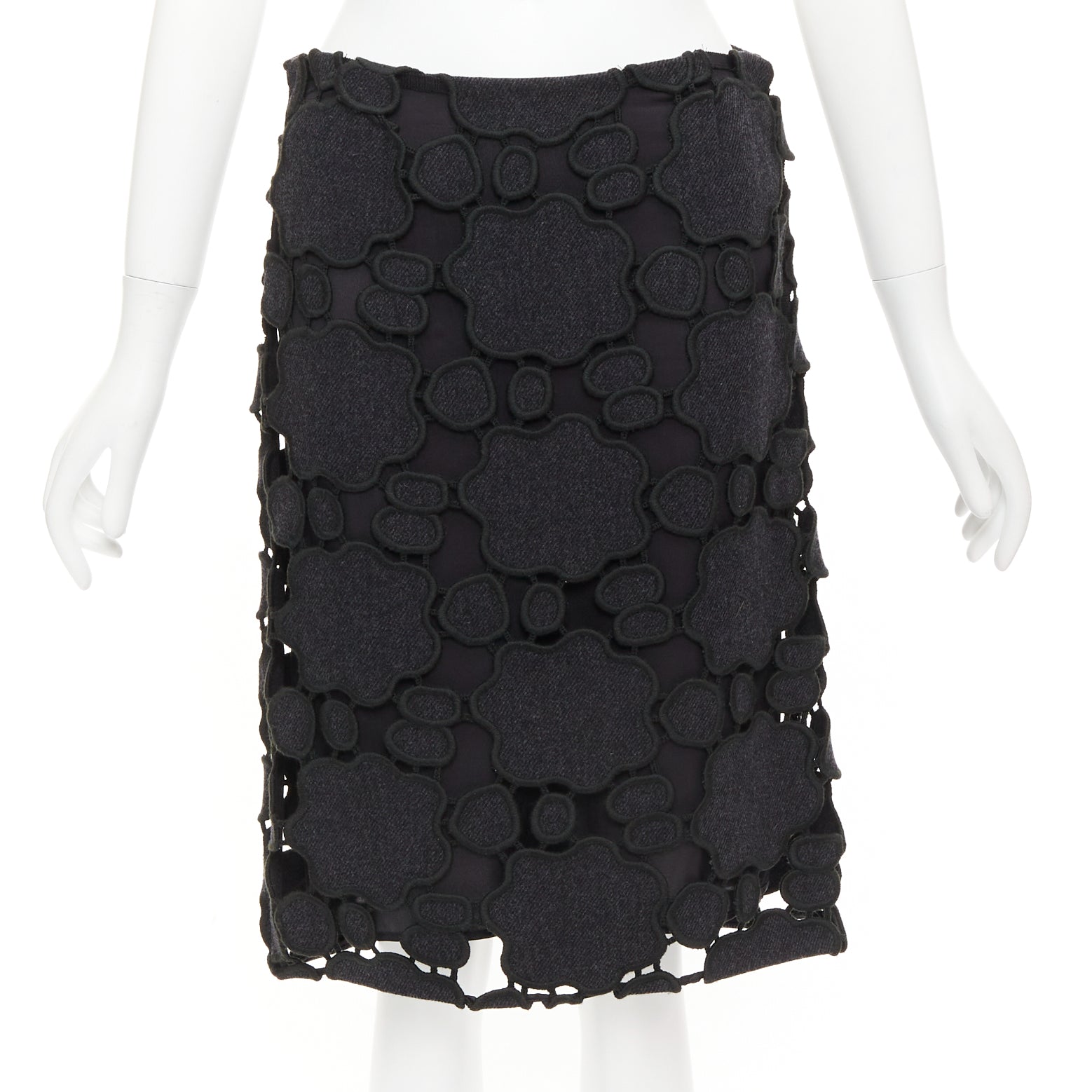 Miu Miu Cloud Embroidery Skirt