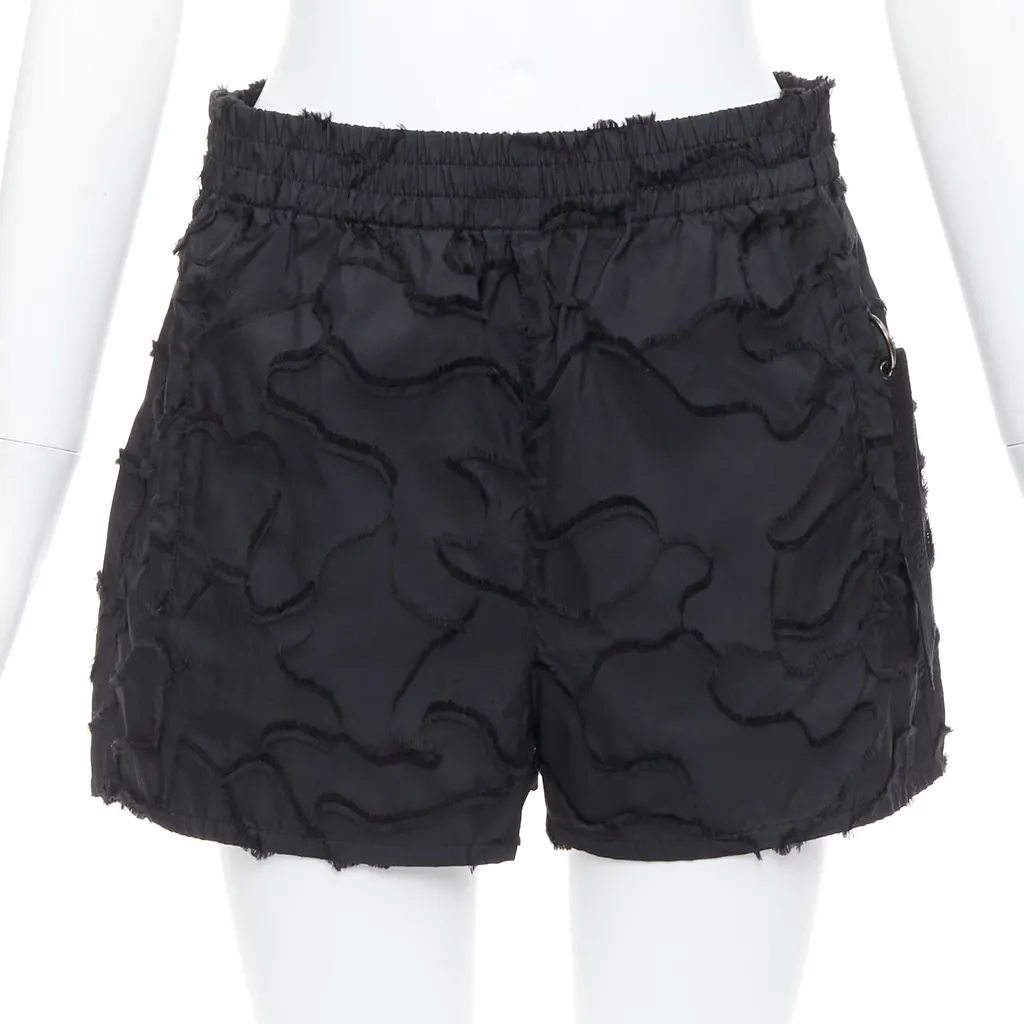 Dior Camouflage Patch Shorts Black Polyester Never worn - Front View