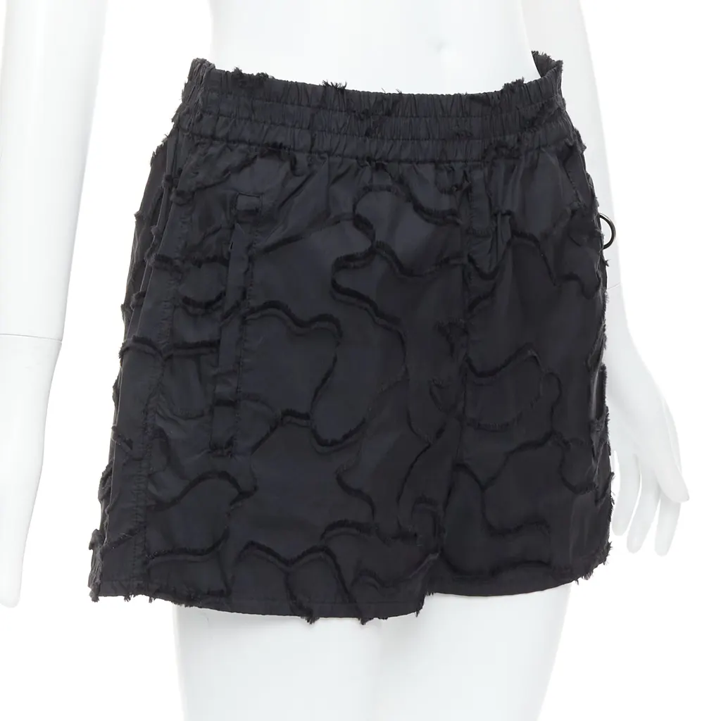 Dior Camouflage Patch Shorts Black Polyester Never worn - Inside View