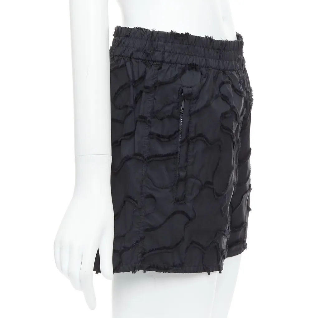Dior Camouflage Patch Shorts Black Polyester Never worn - Model View