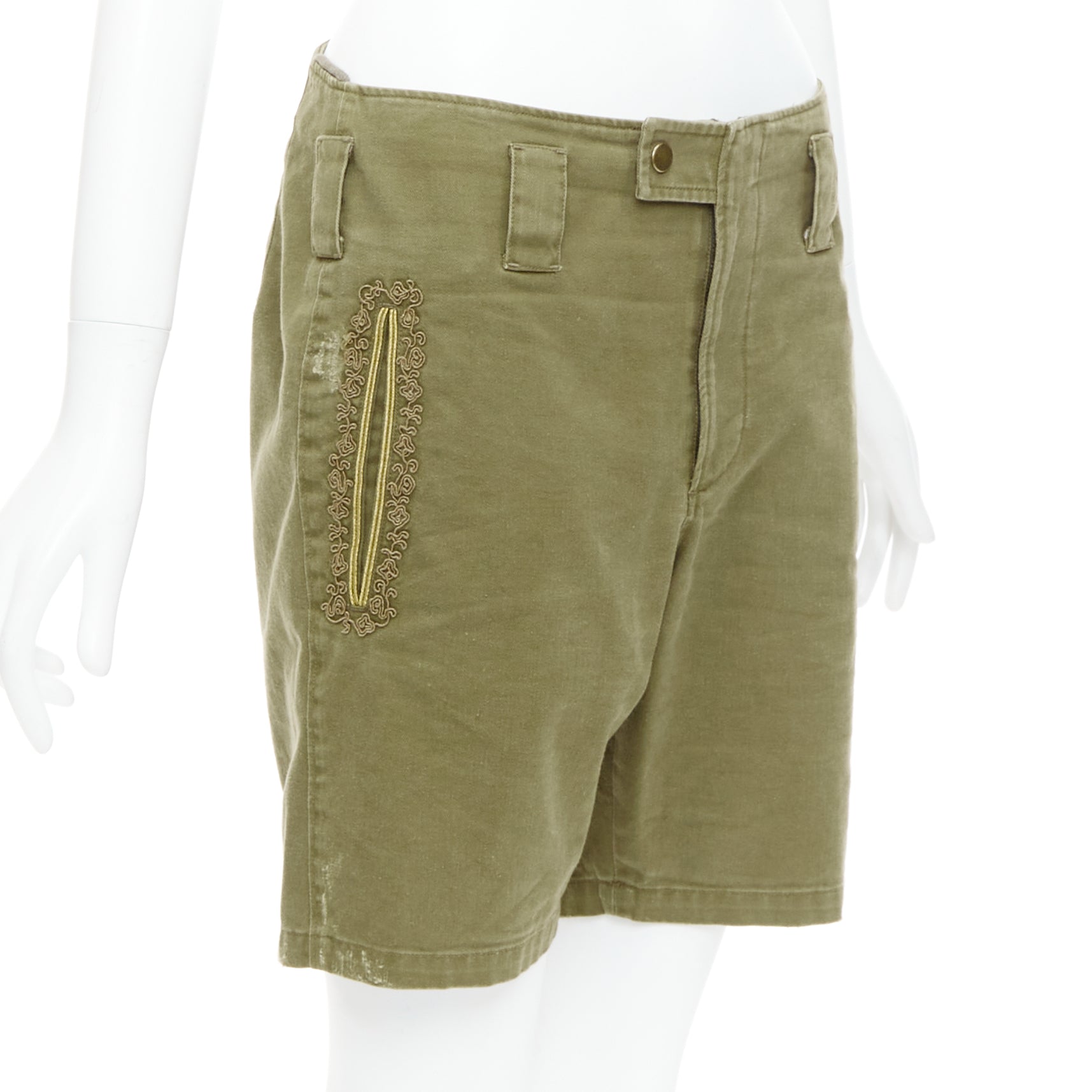 Saint Laurent Stud Kilt Shorts - Image 6