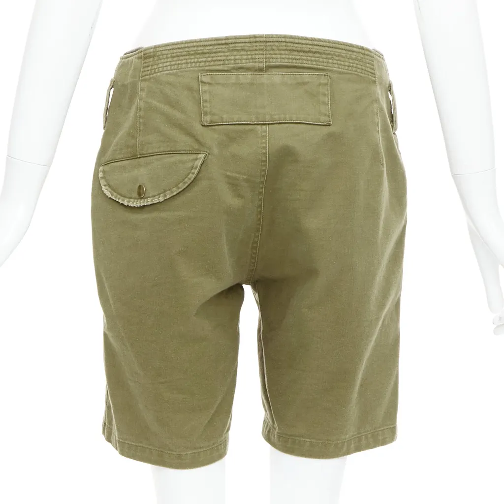 Saint Laurent Stud Kilt Shorts Green Cotton Good - Box View