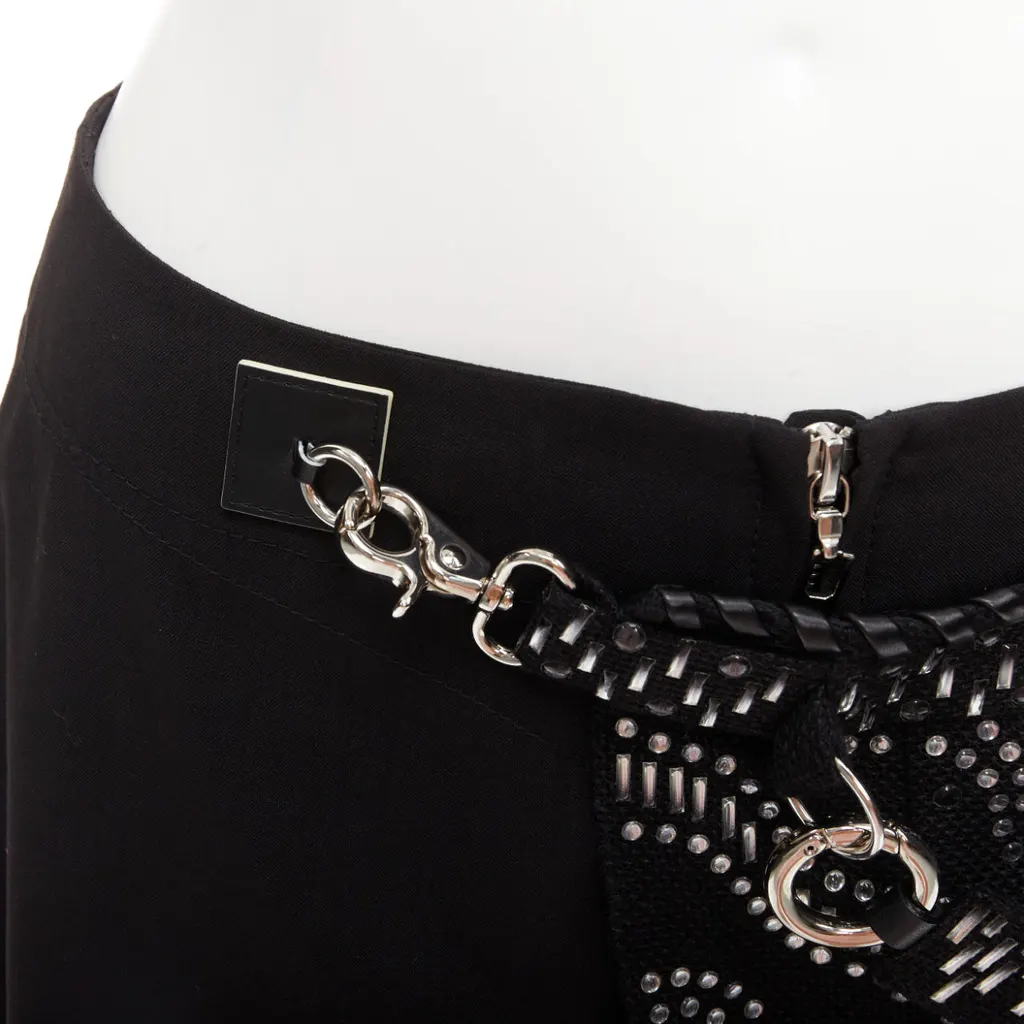 Louis Vuitton Lace Gothic Shorts Black Wool Never worn - Back View