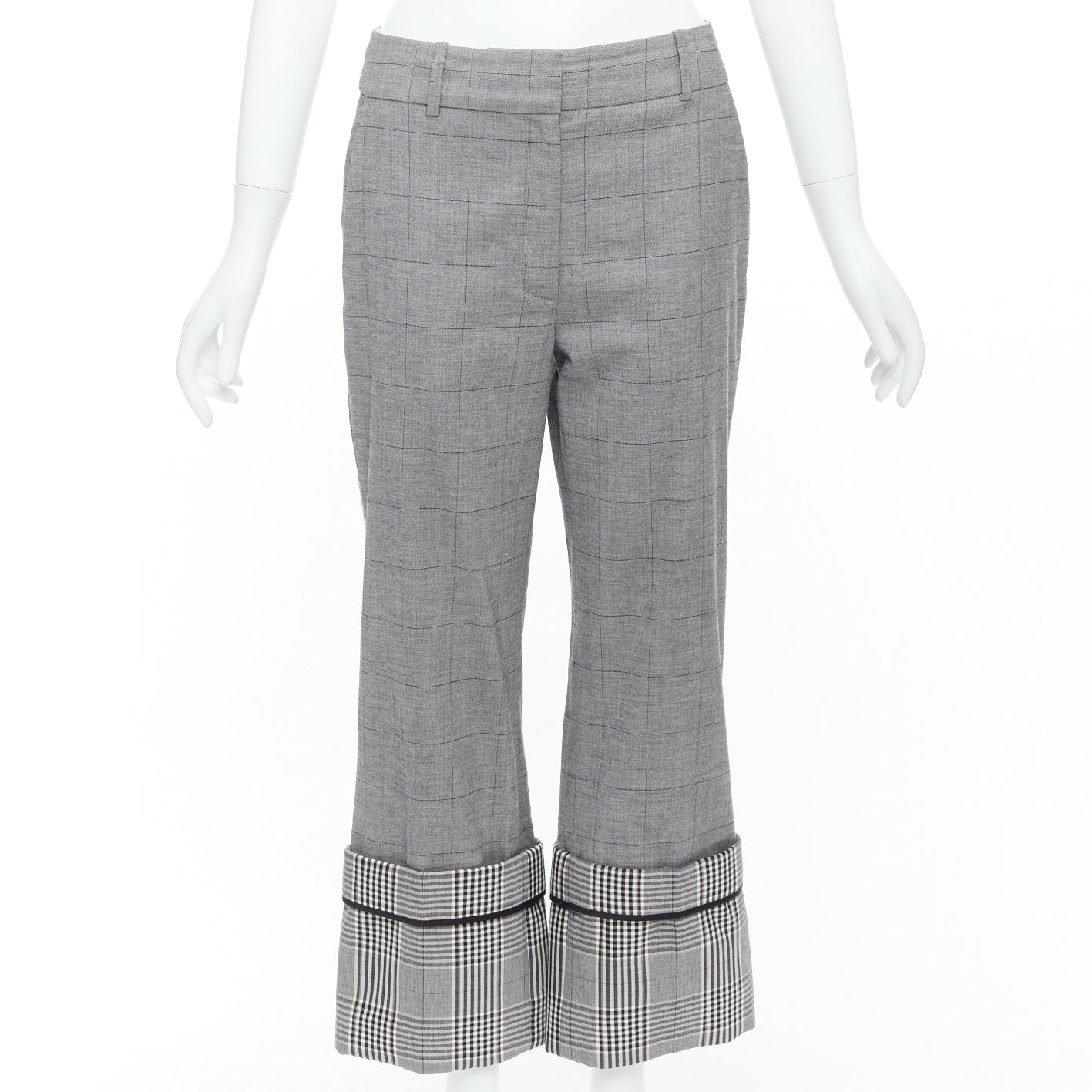 Monse Checkered Hem Pants