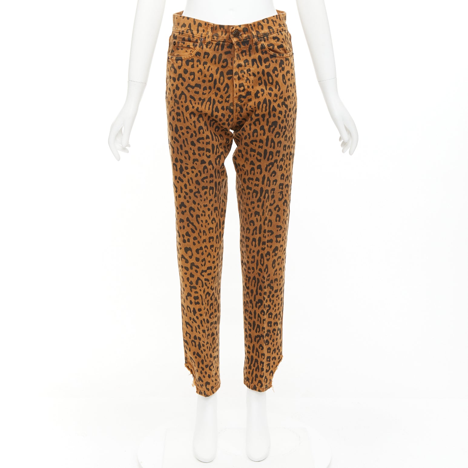 Saint Laurent Animal Print Jeans - Image 11