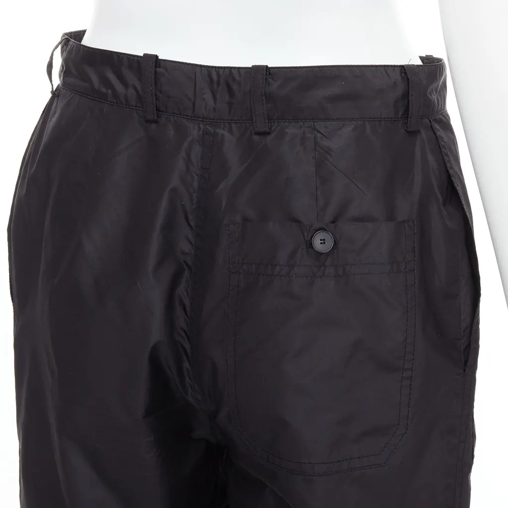 Dior Wide Cargo Pants Black Silk Never worn - Back View