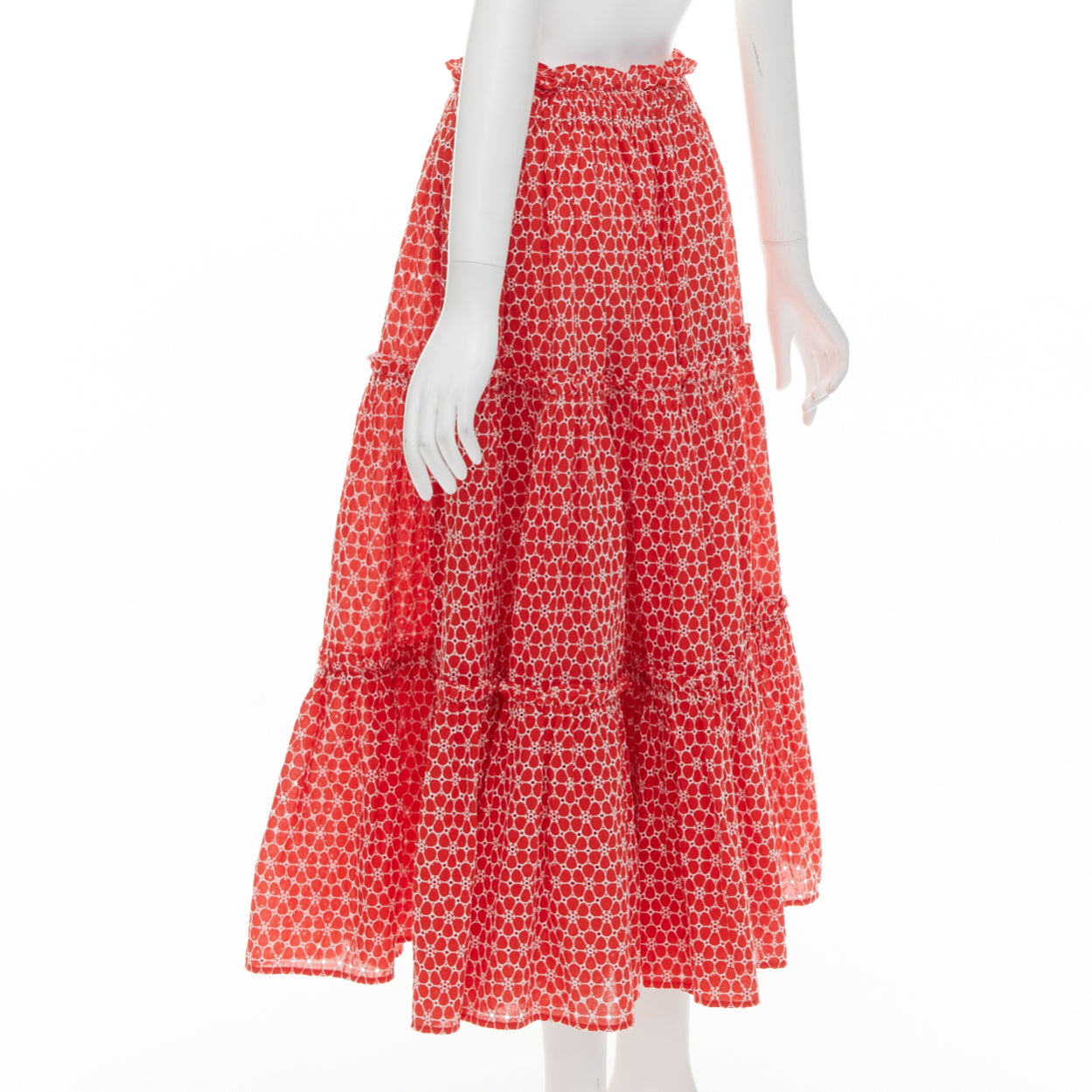 Lisa Marie Fernandez Eyelet Tiered Skirt - Detail 1