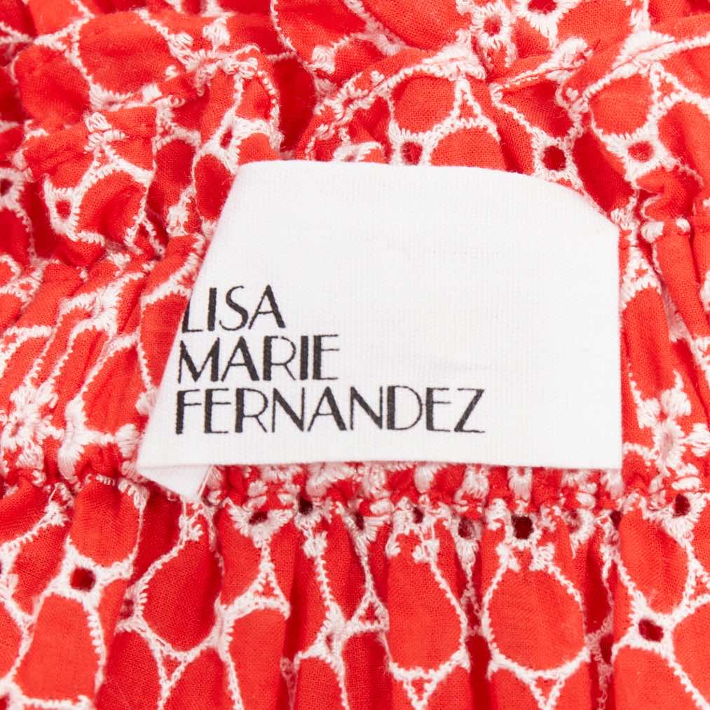 Lisa Marie Fernandez Eyelet Tiered Skirt - Image 10