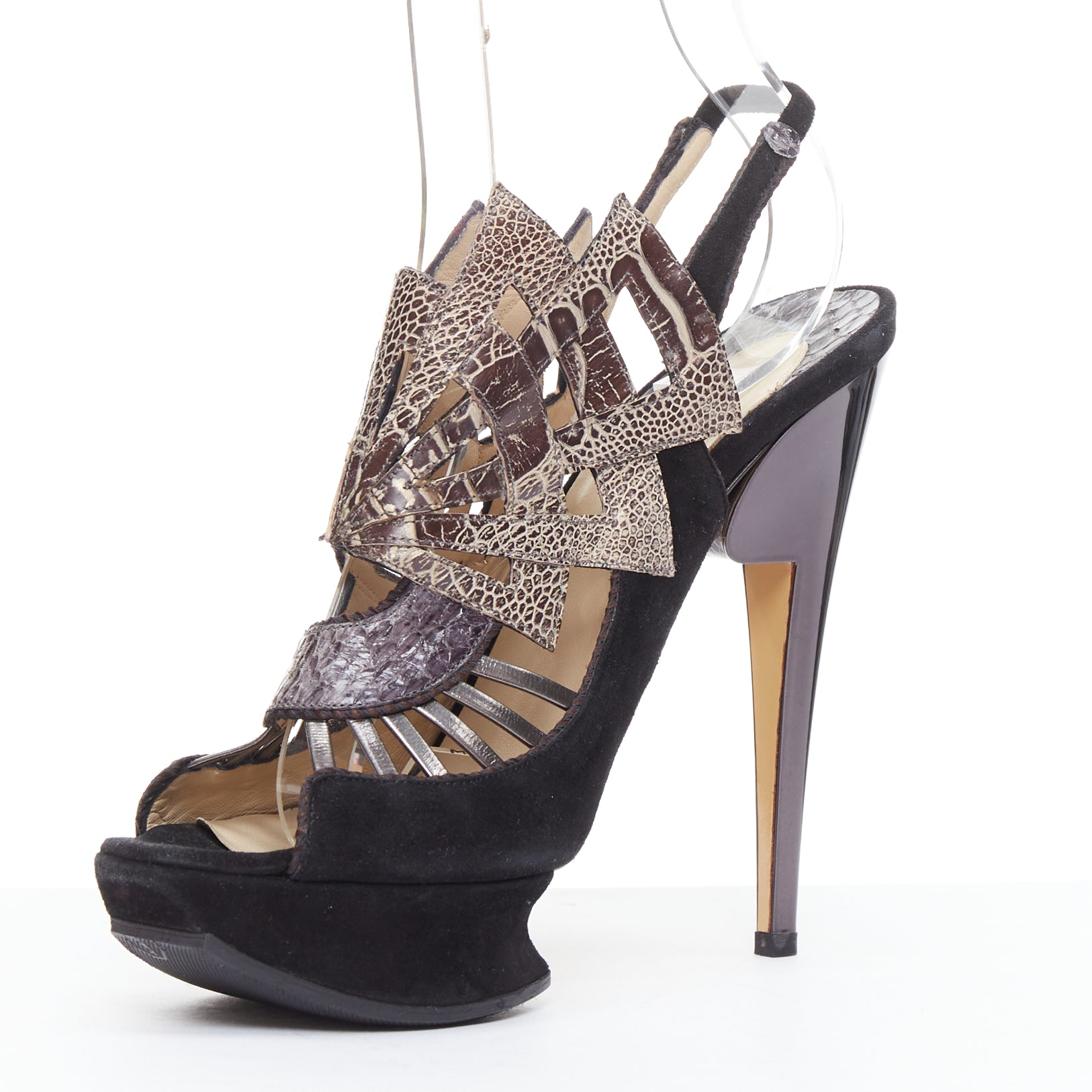 Nicholas Kirkwood Scaled Platform Sandals - 4