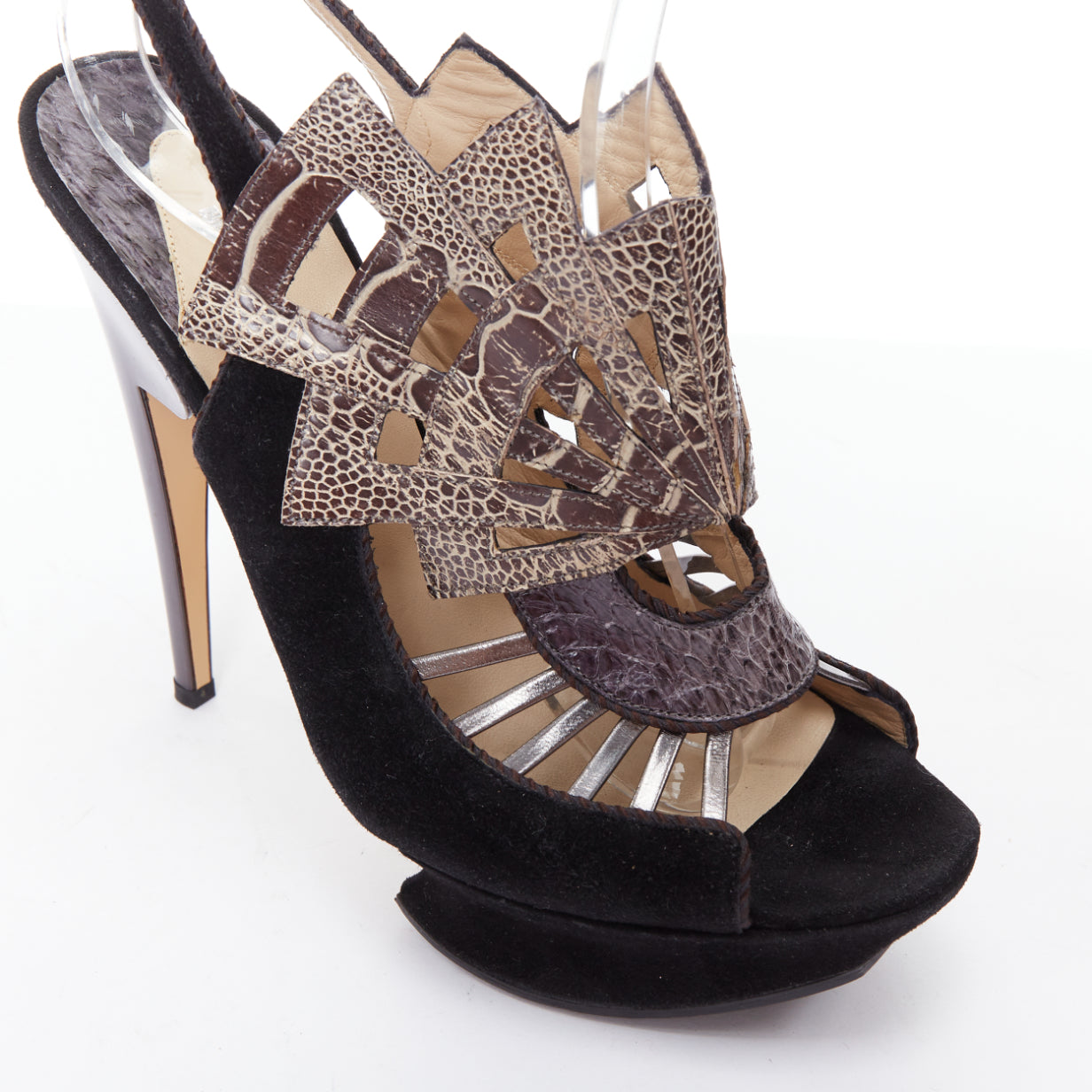 Nicholas Kirkwood Scaled Platform Sandals - Detail 2