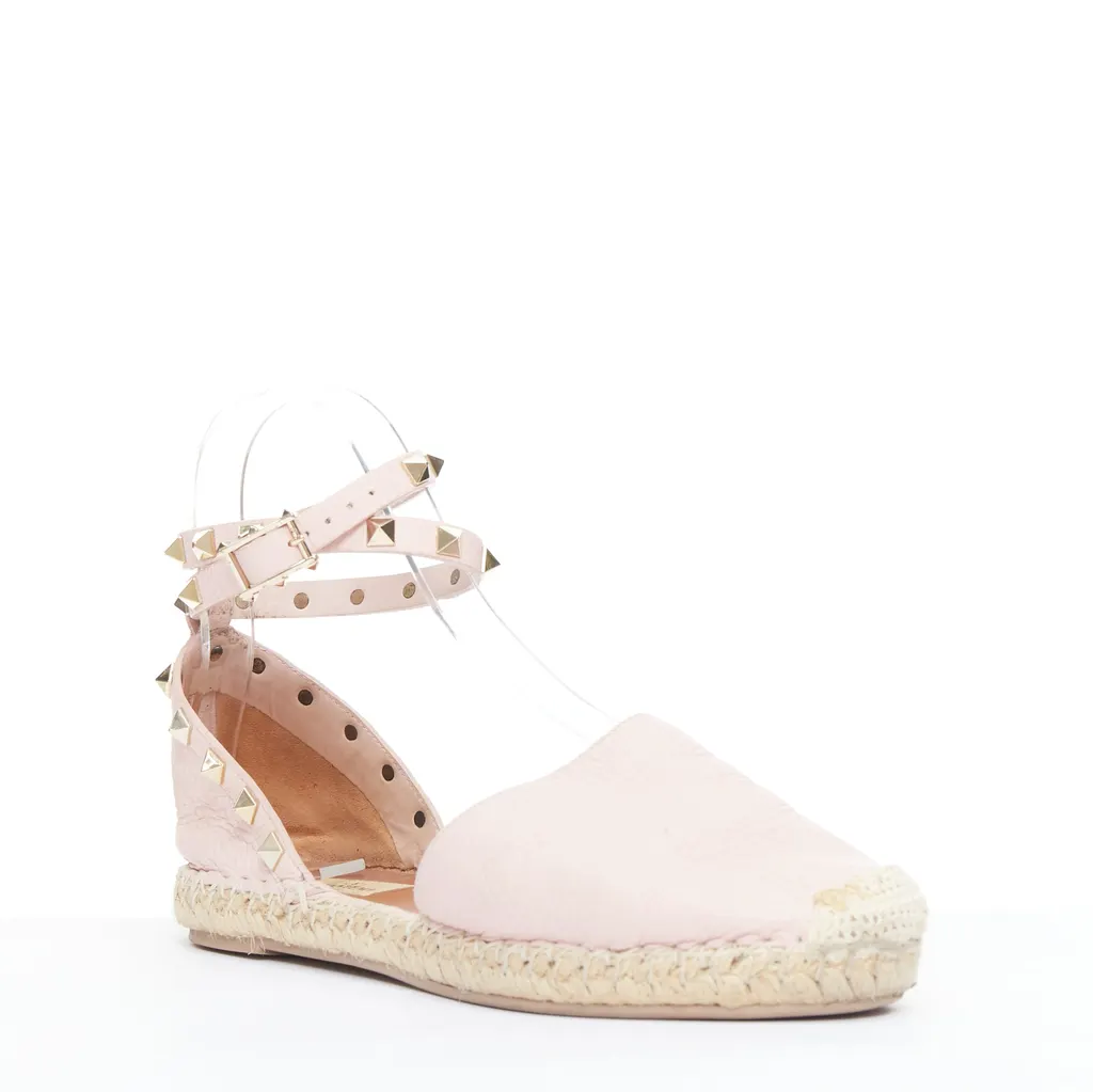 Valentino Rockstud Pink Leather Fair - Back View