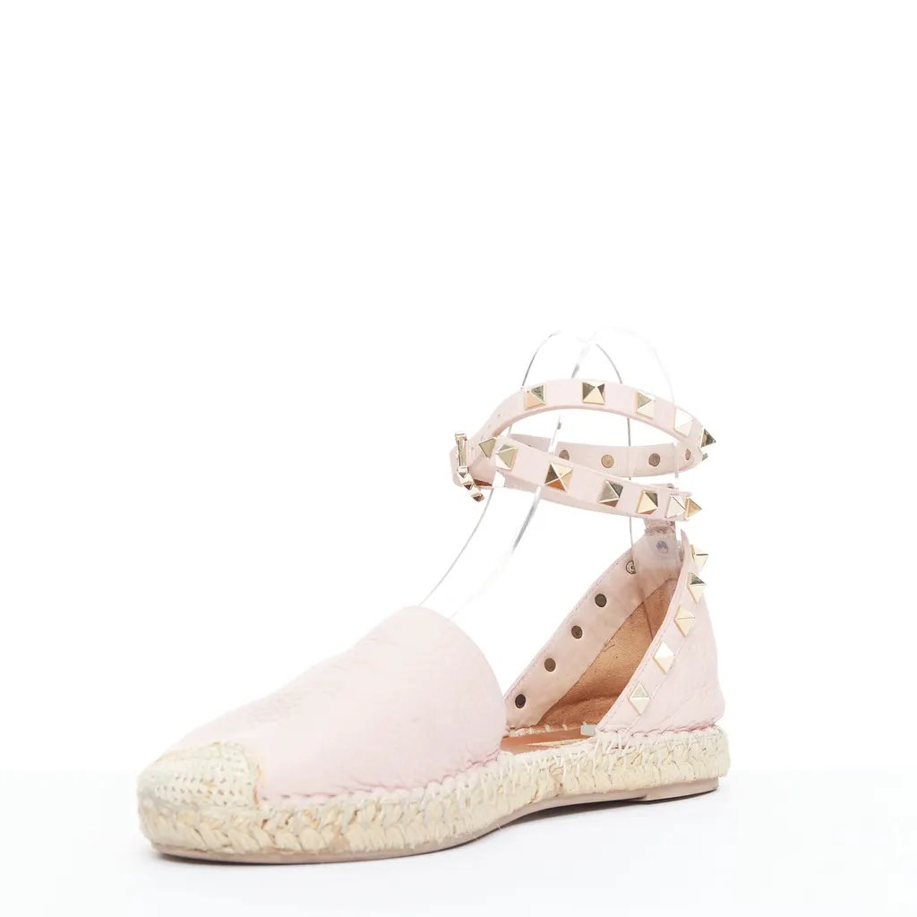 Valentino Rockstud Pink Leather Fair - Model View