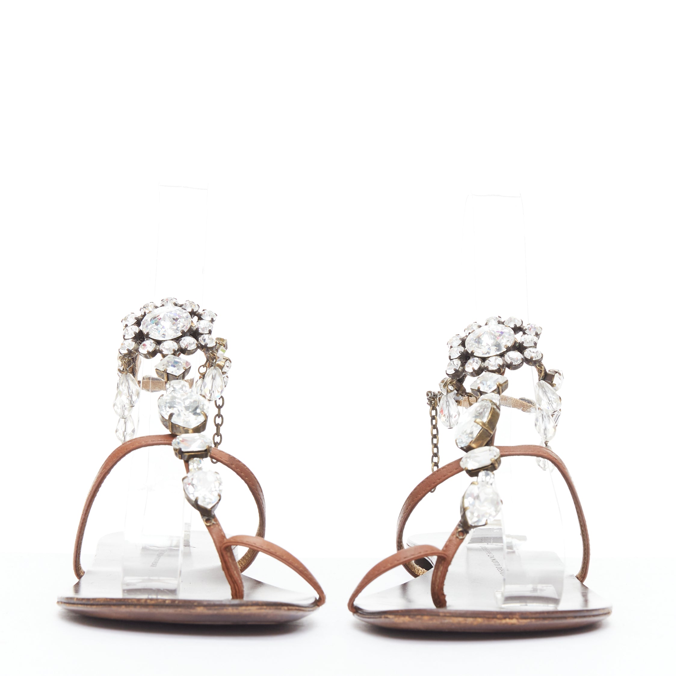 Giuseppe Zanotti Crystal Charm Sandals - Image 6