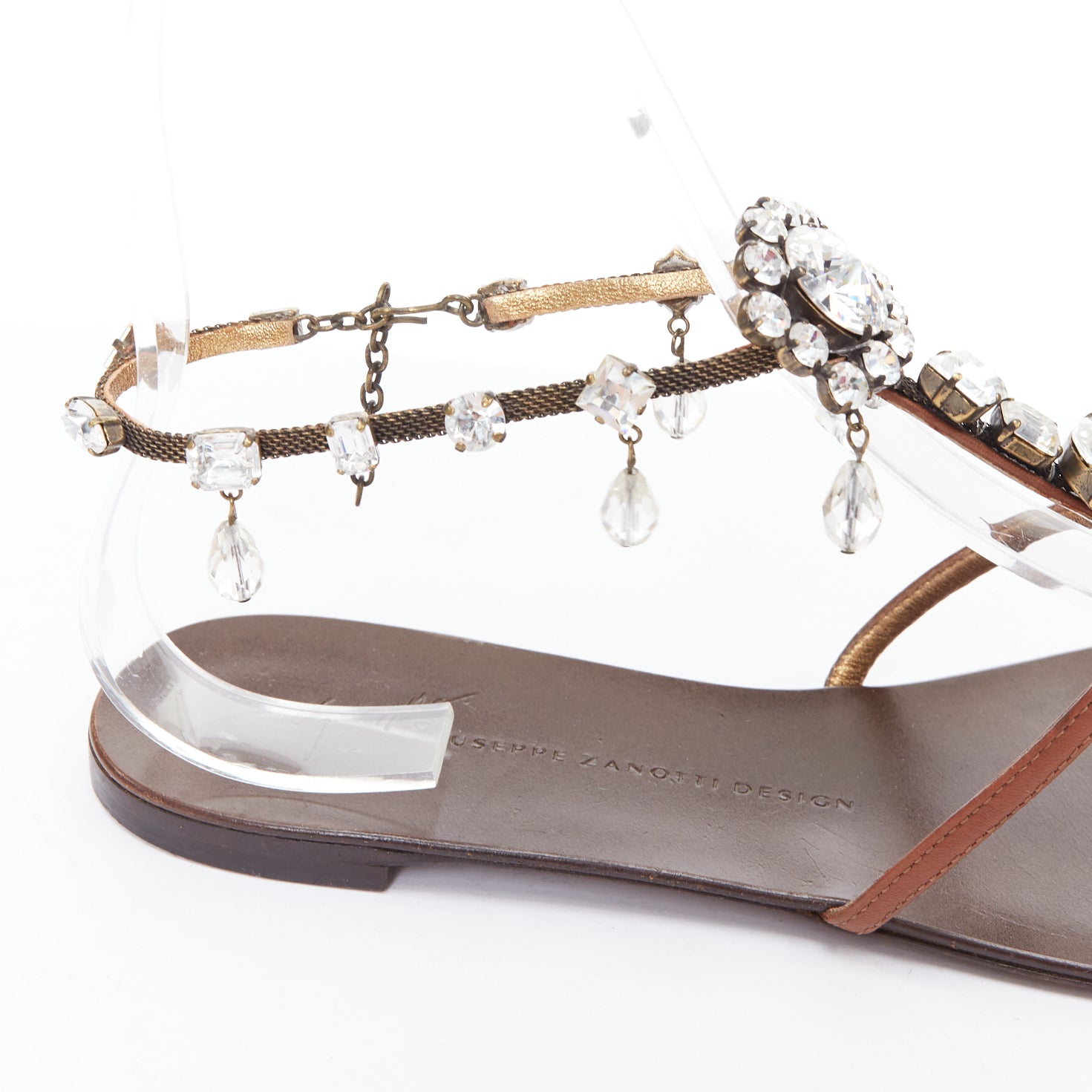 Giuseppe Zanotti Crystal Charm Sandals - Detail 2