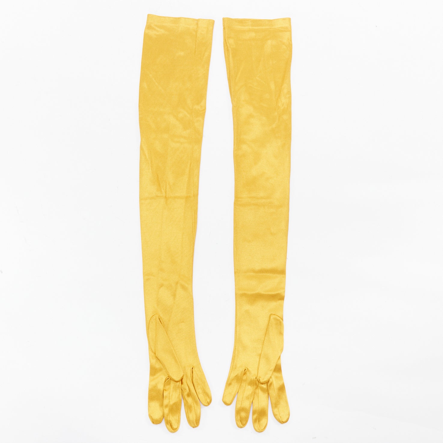 Unsigned / متعددة Tan Stud Gloves - Back view