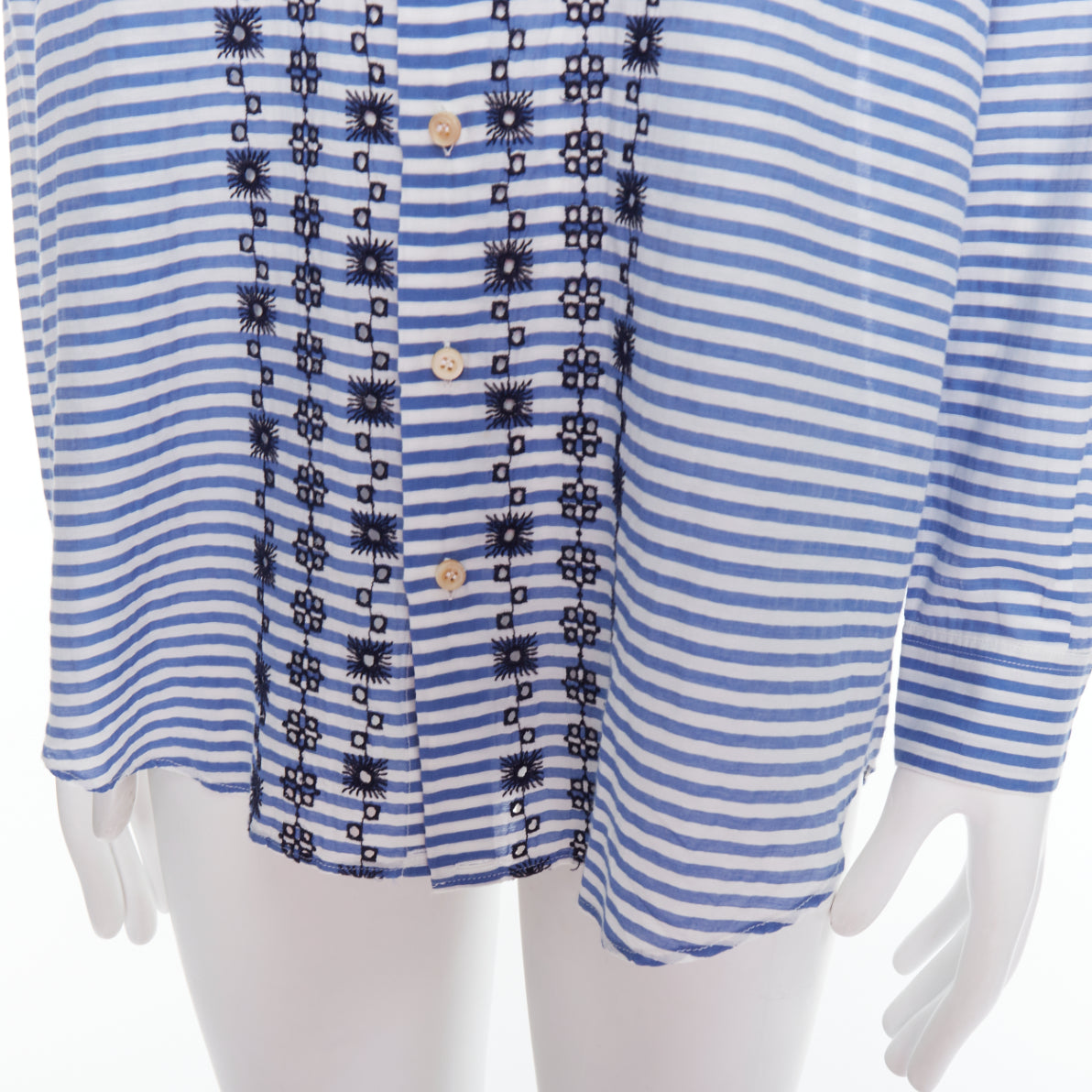 Romeo Gigli Striped Embroidery Shirt - Detail 2