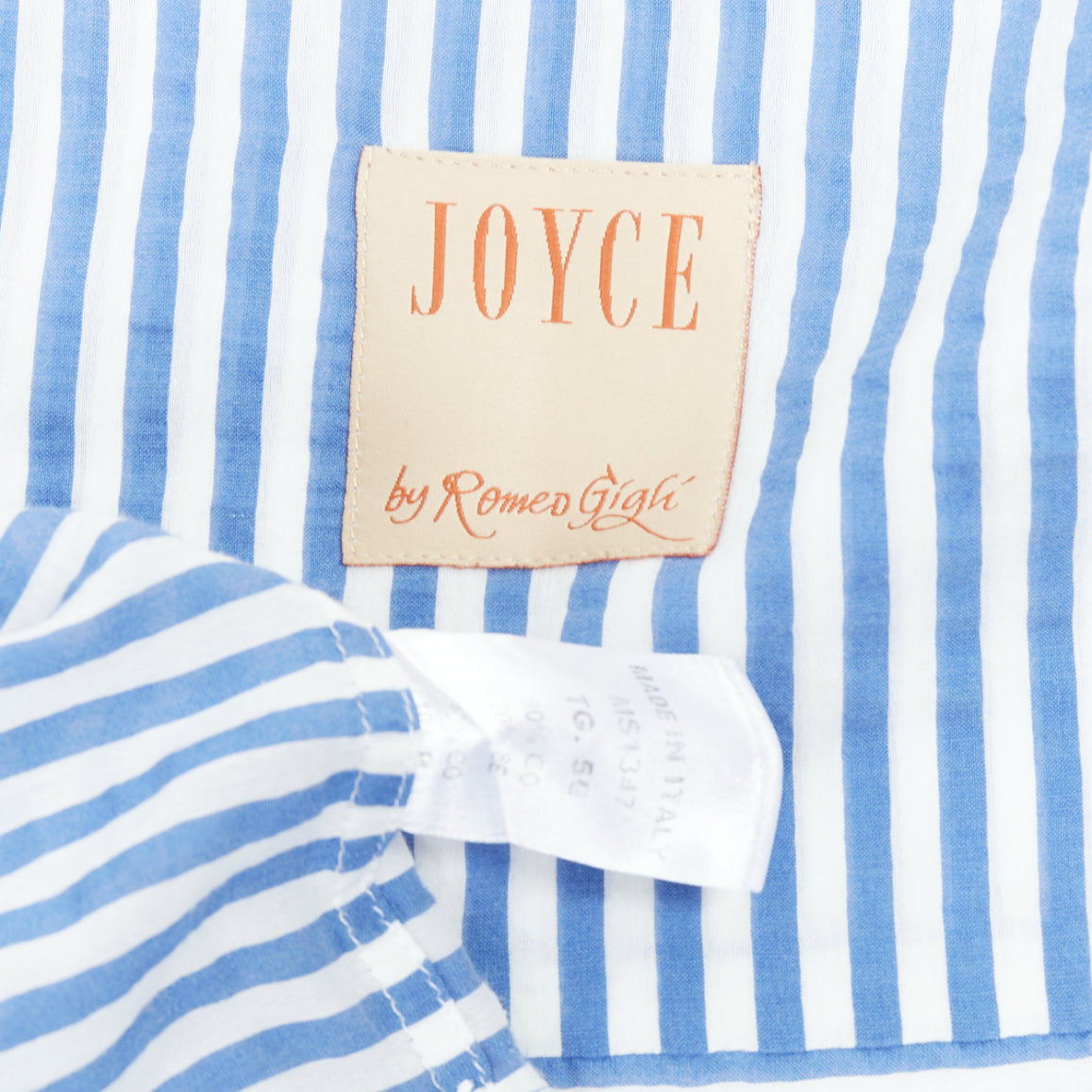 Romeo Gigli Striped Embroidery Shirt - Image 10