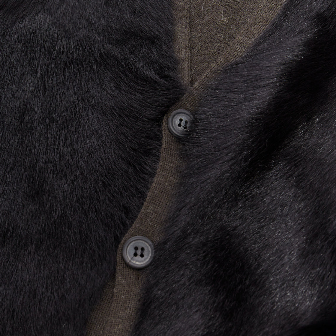 Lanvin Fur Panel Cardigan - Back view