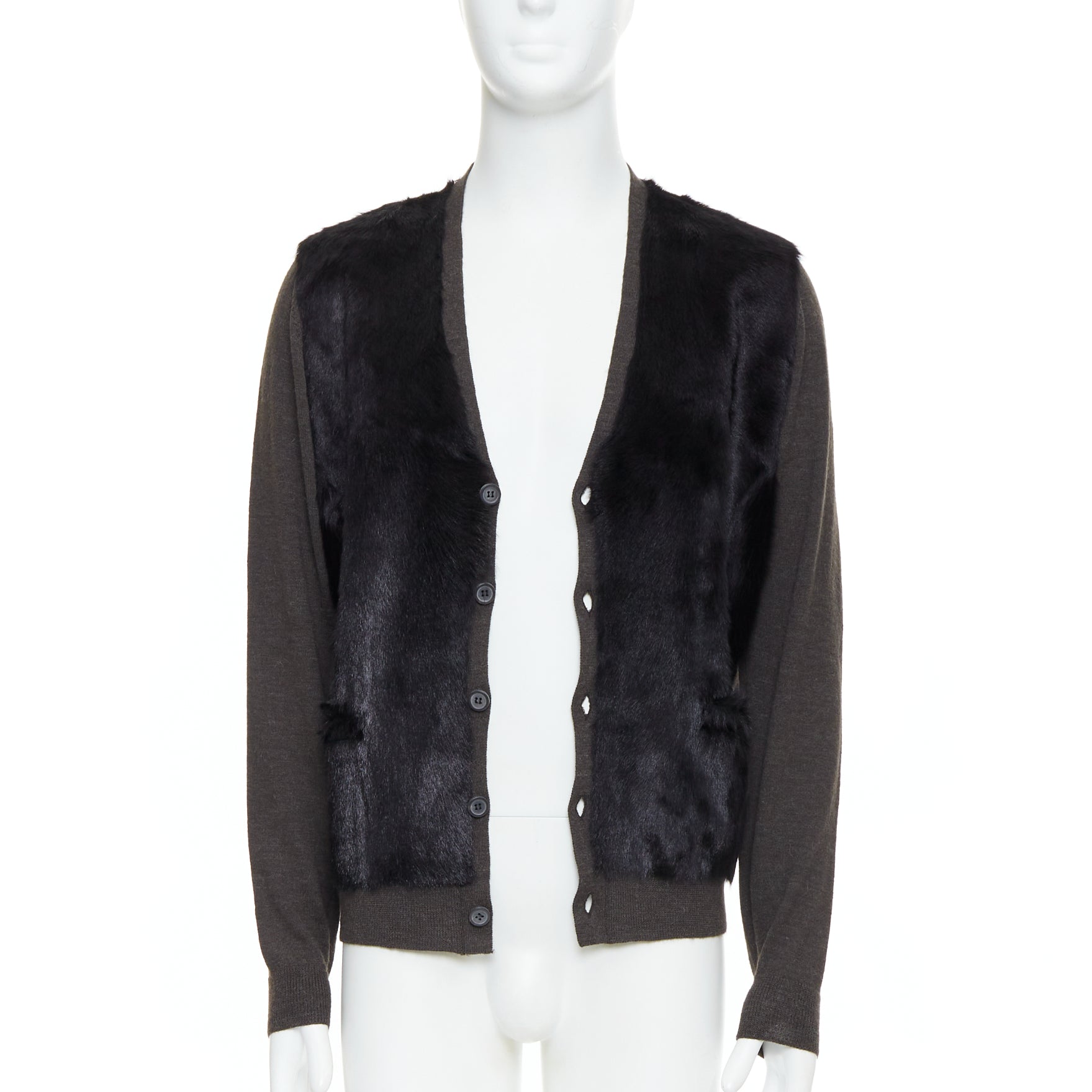 Lanvin Fur Panel Cardigan - Image 6