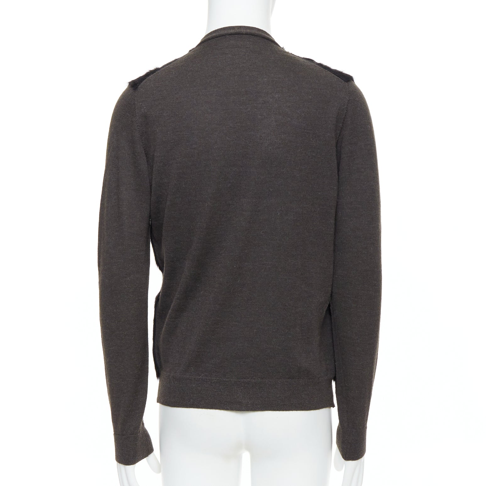 Lanvin Fur Panel Cardigan - Detail 1