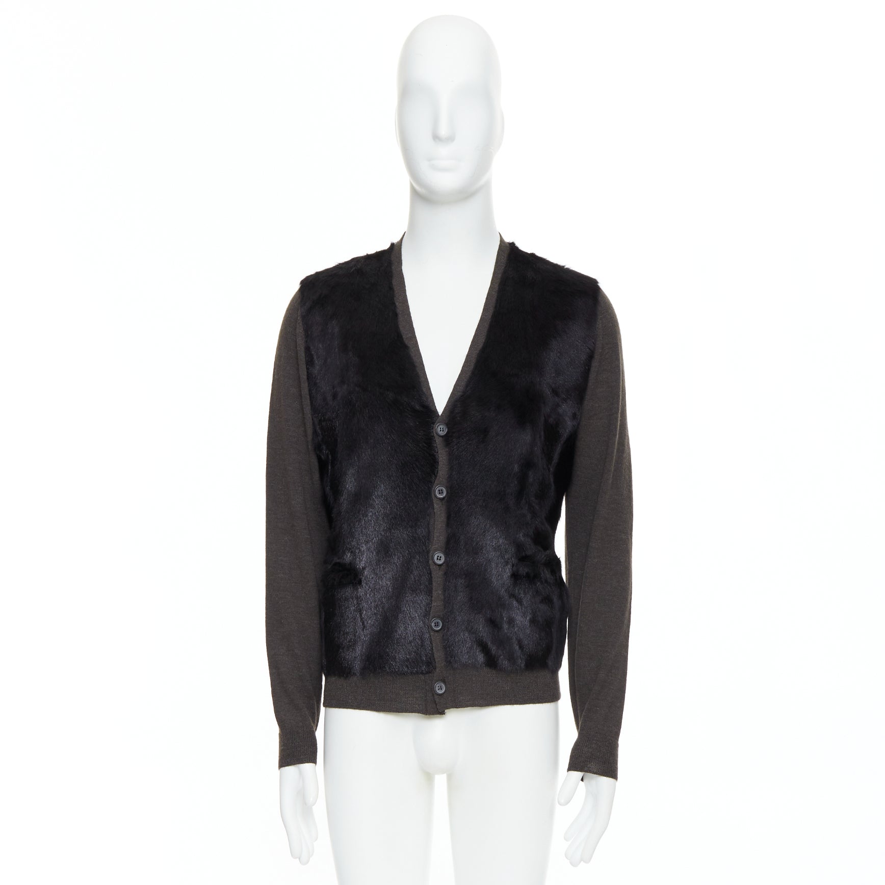 Lanvin Fur Panel Cardigan - Image 12