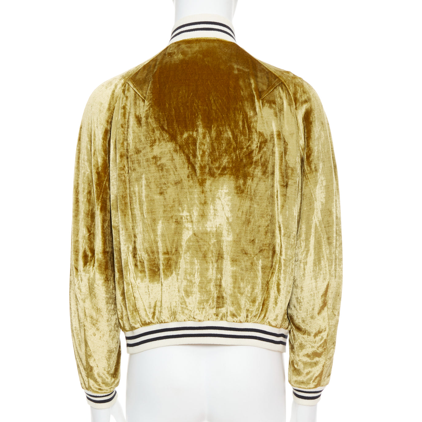 Haider Ackermann Gold Velvet Teddy Jacket - Detail 1