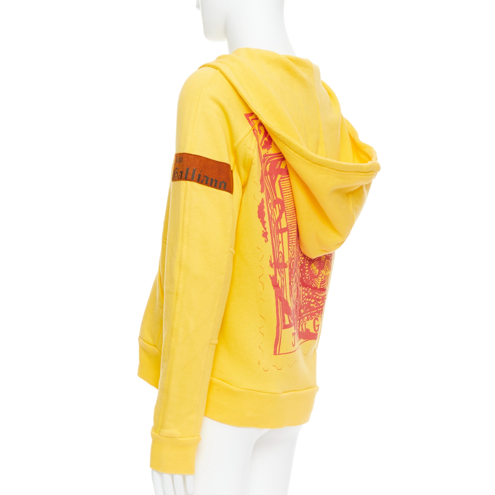 John Galliano Logo Print Hoodie - Detail 1