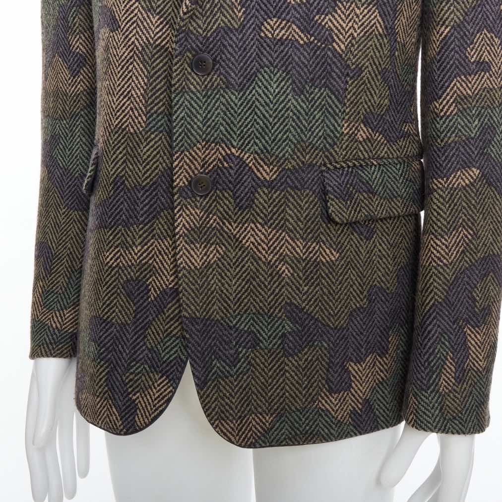 Valentino Garavani Green Camouflage Blazer - Detail 2