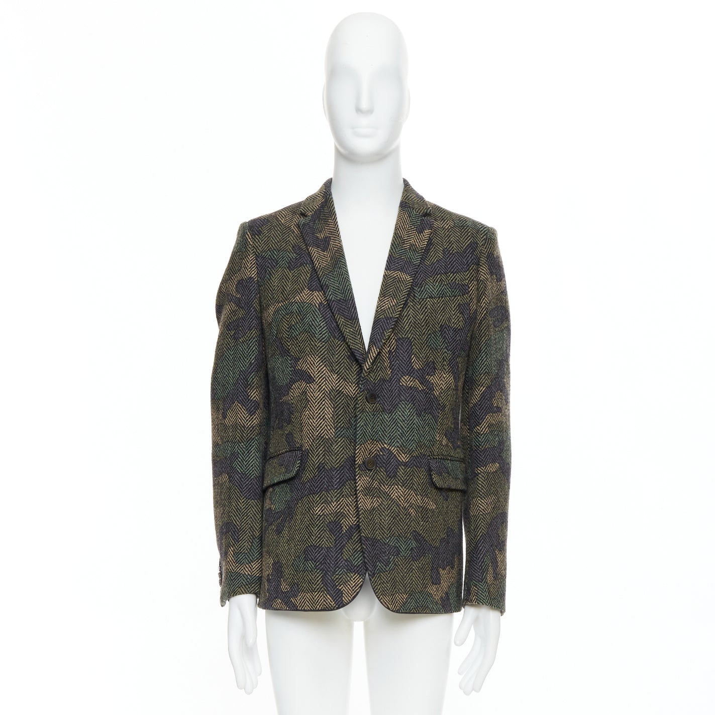 Valentino Garavani Green Camouflage Blazer - Image 11