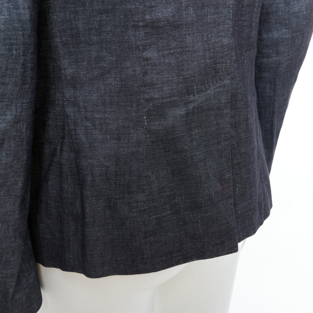 Haider Ackermann Blue Shawl Blazer - Detail 2