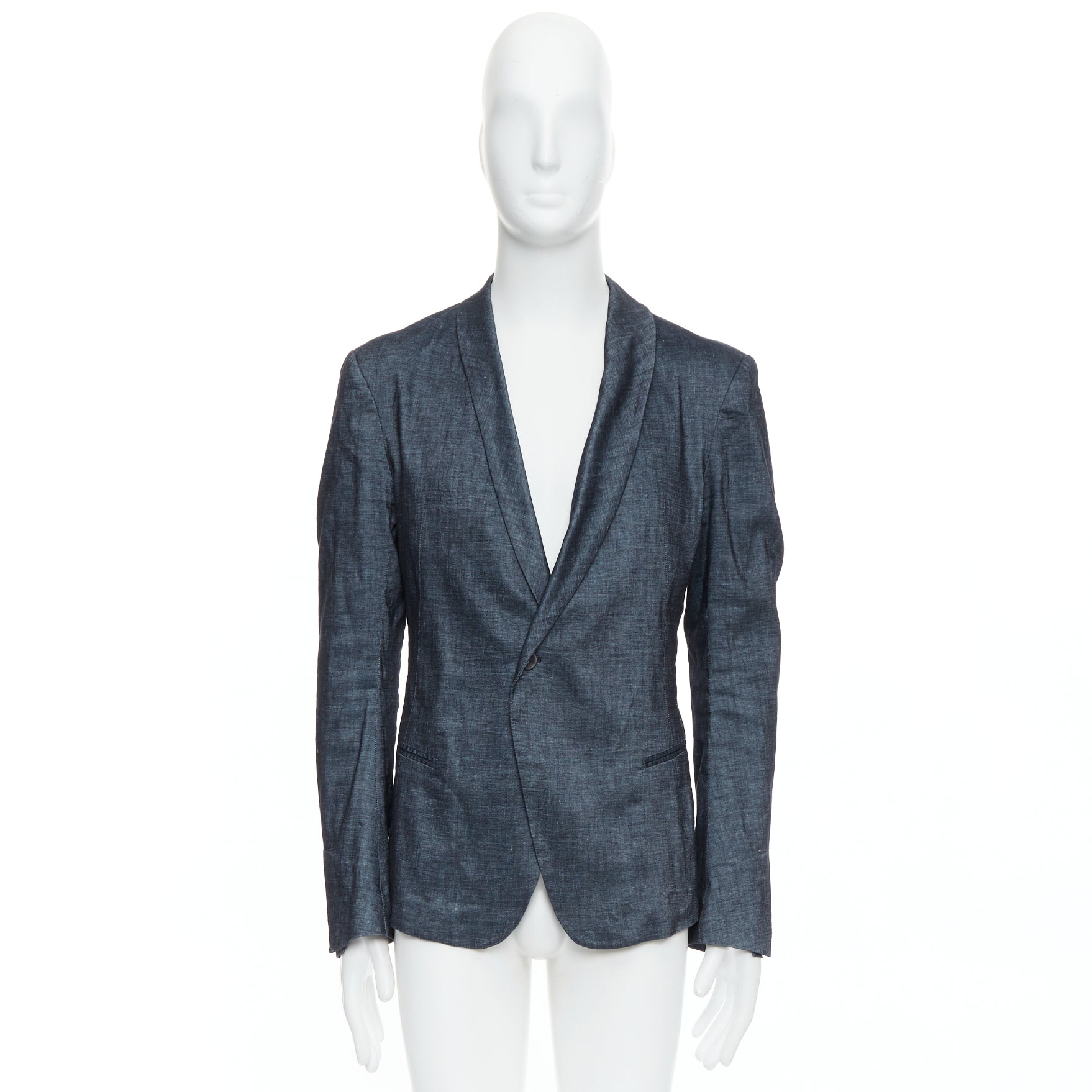 Haider Ackermann Blue Shawl Blazer - Image 11