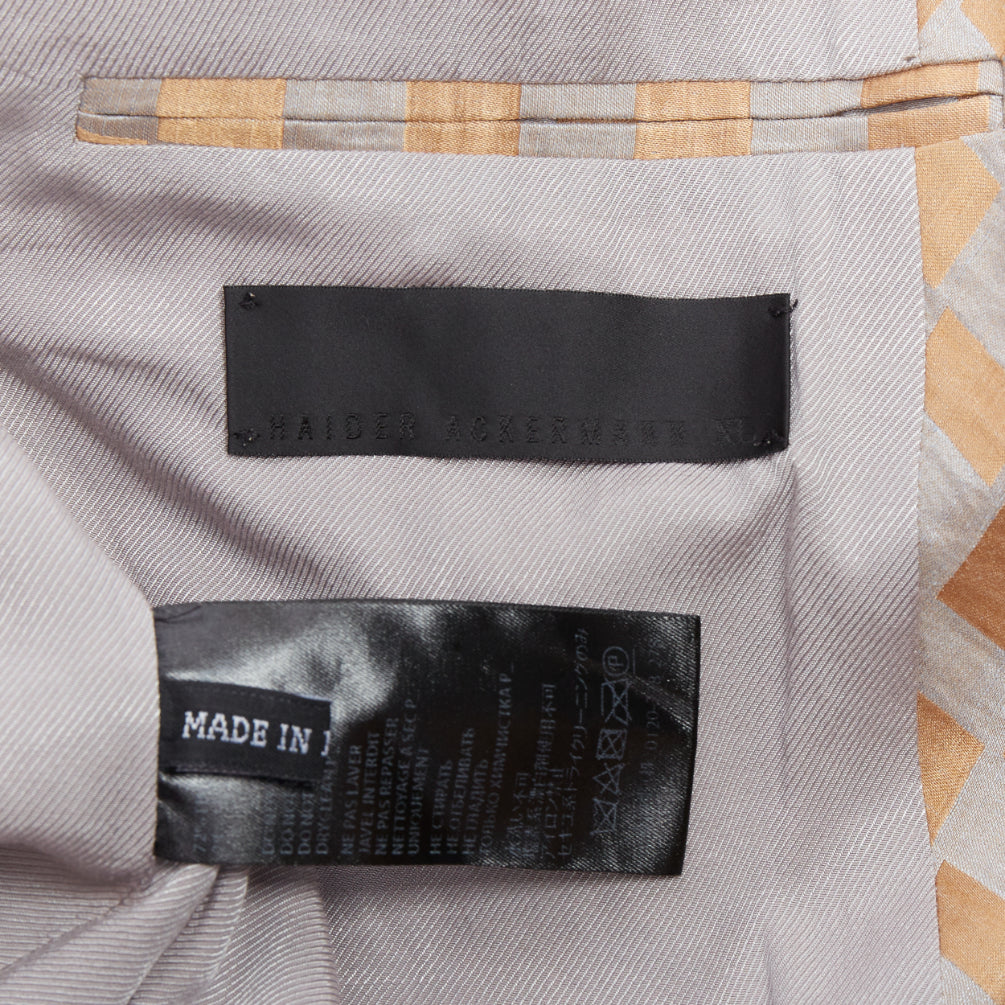 Haider Ackermann Gold Checkered Blazer - Image 10