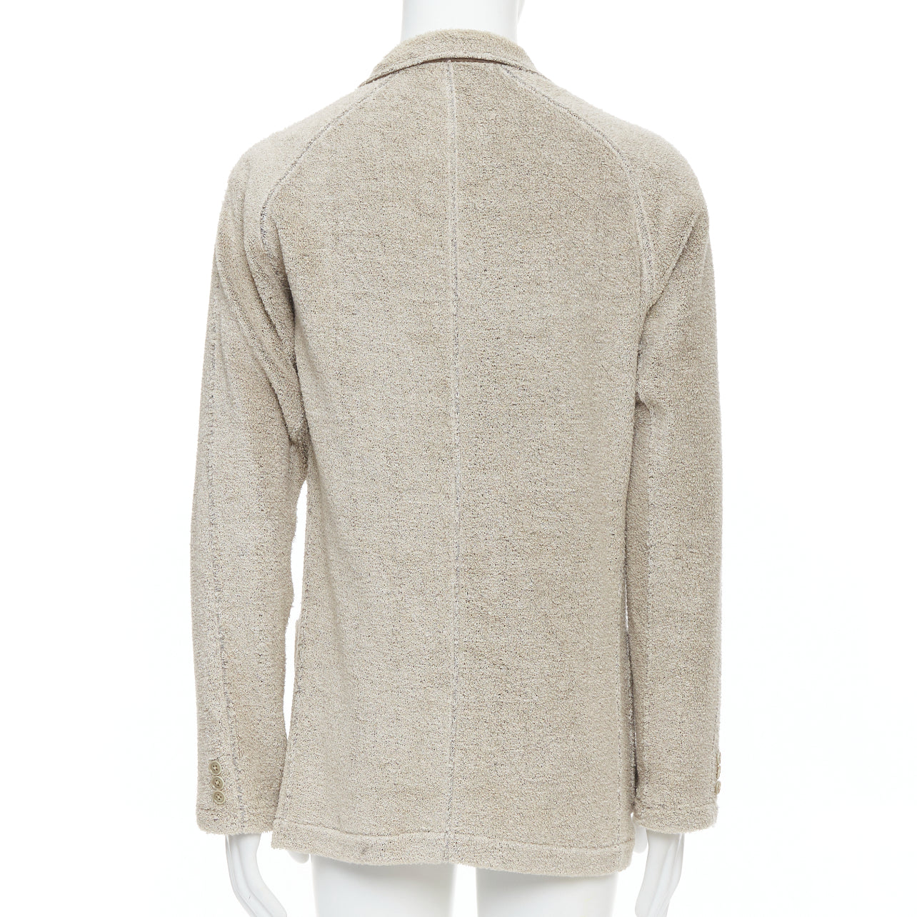 Yohji Yamamoto Beige Jersey Blazer - Detail 1