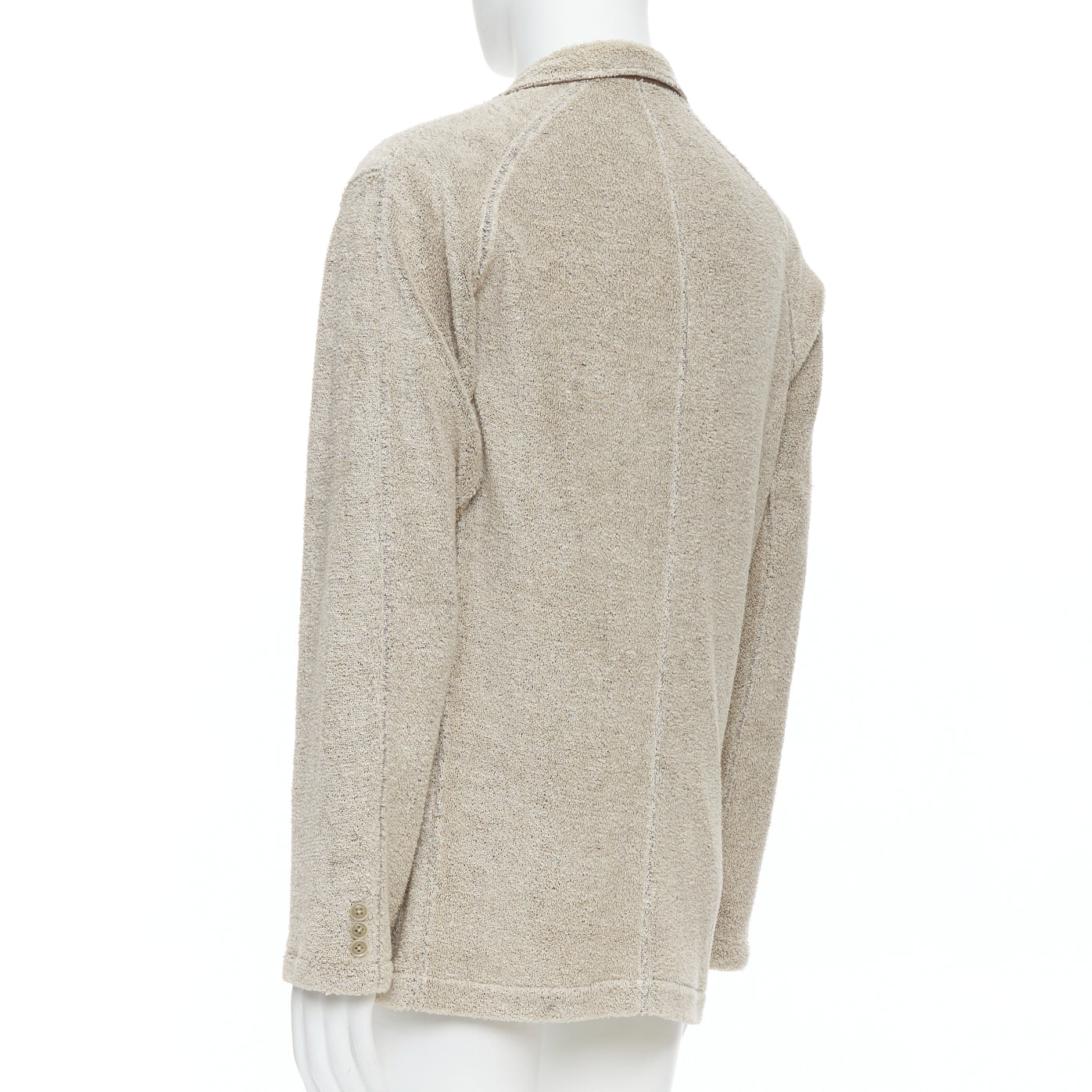 Yohji Yamamoto Beige Jersey Blazer - Detail 2