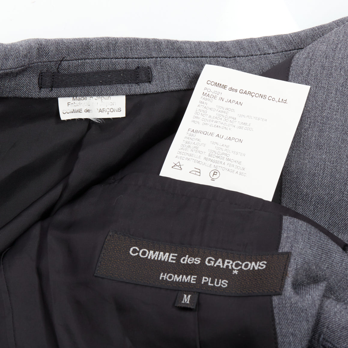 Comme Des Garcons Grey Pink Military Jacket - Image 10